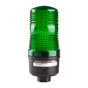 70mm LED Signal light, Direct Mount, Flashing, 110-220VAC, Green Lens