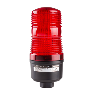 70mm LED Signal light, Direct Mount, Flashing, 110-220VAC, Red Lens