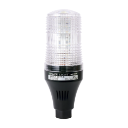 70mm LED Signal light, Pole Mount, Flashing & Buzzer, 110-220VAC, Clear Lens