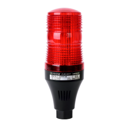 70mm LED Signal light, Pole Mount, Flashing & Buzzer, 110-220VAC, Red Lens