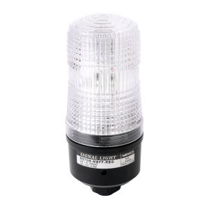 70mm Multicolored LED Signal light, Direct Mount, Steady & Flashing, 110-220VAC, Red/Yellow/Green LED, Clear Lens