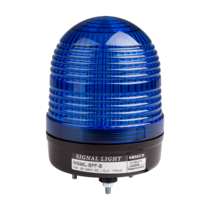 Beacon steady & flash light, 86mm blue lens, Stud mount, LED, 24V DC/AC