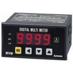 Meter, DC Volts, LED, 1/8 DIN, 4-Digit, 0-500V Input, 3 PNP Outputs + 4-20mA Output, 100-240 VAC