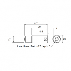 Lens, Adjustable, ø0.9~1.9mm on NF-DM02-G4