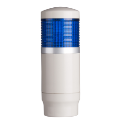Tower Light, 45mm LED 1 Stack, Steady, 12VAC/VDC, Blue Lens