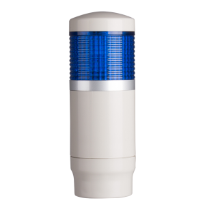 Tower Light, 45mm LED 1 Stack, Steady, 100-220VAC, Blue Lens