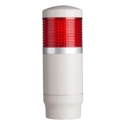 Tower Light, 45mm LED 1 Stack, Flash, 100-220VAC, Red Lens