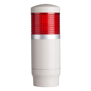 Tower Light, 45mm LED 1 Stack, Steady, 100-220VAC, Red Lens
