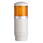 Tower Light, 45mm LED 1 Stack, Steady, 100-220VAC, Yellow Lens