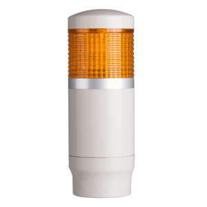 Tower Light, 45mm LED 1 Stack, Steady, 100-220VAC, Yellow Lens