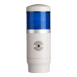Tower Light, 45mm LED 1 Stack, Steady and flashing, 24VAC/VDC, Red Lens with built-in buzzer