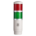 Tower Light, 45mm LED 2 Stack, Steady, 24VAC/VDC, Red and Green Lens with built-in buzzer