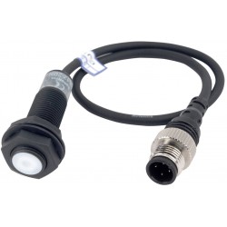 Sensor, Inductive Prox, Spatter Resistance,  M12 Round, Shielded, 2mm Sensing, NC, 2 Wire, Cable Connector type, 10-30 VDC