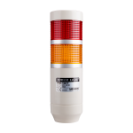 LED stack tower light, 56mm red/yellow color 2 stack modular, Steady, Pole mounting beige body, 25" prewired, 110V AC