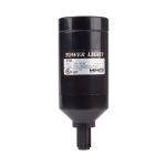 MENICS signal light accessory, PTE pole mounting base unit, Steady, 90-240V AC, Terminal connector, Black