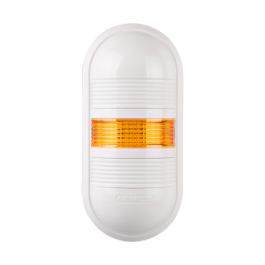 Wall mount LED signal light, Yellow color 1 stack, Steady, 24V AC/DC, IP65