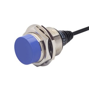 Sensor, Inductive Prox, 30mm Round, Non Shielded, 25mm Sensing, NPN, NC, 3 Wire, 12 - 24 VDC