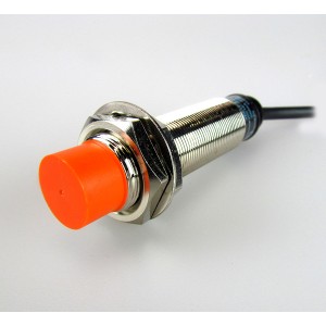 Sensor, Inductive Prox, 8mm Sensing, M18 x 80mm long Round, Non-Shielded, DC, PNP NC, 3 Wire, 12 - 24 VDC