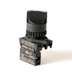 22/25mm Selector Switch, 1(NO) contact, 2 positions, Short handle