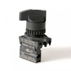 22/25mm Selector Switch, 1(NO) contact, 2 positions, Long handle