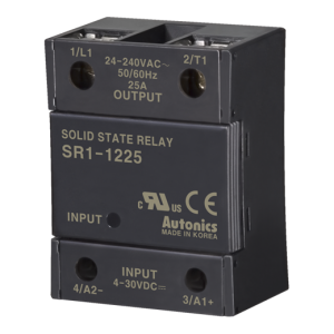 Solid state relay, Single phase, Input 4-30VDC, Load 24-240VAC, 25A, Zero cross (Old# SR1-1225)