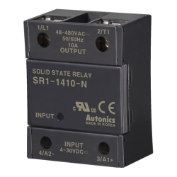 Solid state relay, Single phase, Input 4-30VDC, Load 48-480VAC, 10A, Zero cross (Old# SR1-1410)