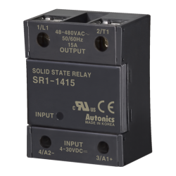 Solid state relay, Single phase, Input 4-30VDC, Load 48-480VAC, 15A, Zero cross