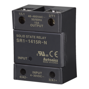 Solid state relay, Single phase, Input 4-30VDC, Load 48-480VAC, 15A, Random (Old# SR1-1415R)