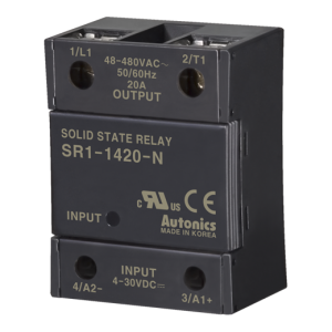 Solid state relay, Single phase, Input 4-30VDC, Load 48-480VAC, 20A, Zero cross (Old# SR1-1420)