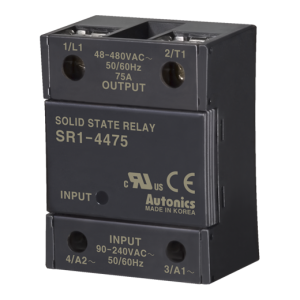 Solid state relay, Single phase, Input 90-240VAC, Load 48-480VAC, 75A, Zero cross (Old# SR1-4475)