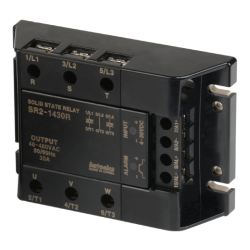 Solid state relay, 3-Phase(2-Pole), Input 4-30VDC, Load 48-480VAC, 30A, Random