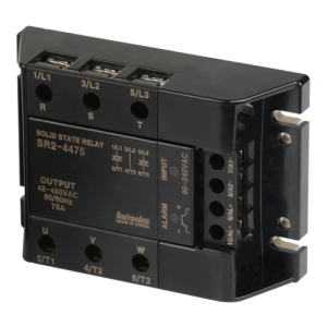 Solid state relay, 3-Phase(2-Pole), Input 90-240VAC, Load 48-480VAC, 75A, Zero Cross