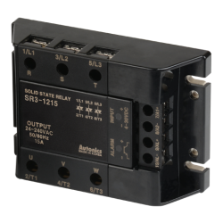 Solid state relay, 3-Phase(3-Pole), Input 4-30VDC, Load 24-240VAC, 15A, Zero Cross