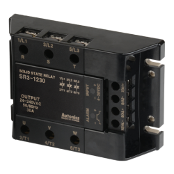 Solid state relay, 3-Phase(3-Pole), Input 4-30VDC, Load 24-240VAC, 30A, Zero Cross