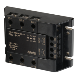 Solid state relay, 3-Phase(3-Pole), Input 4-30VDC, Load 48-480VAC, 75A, Zero Cross