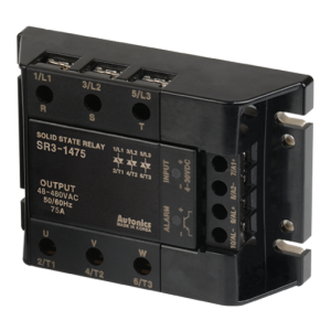 Solid state relay, 3-Phase(3-Pole), Input 4-30VDC, Load 48-480VAC, 75A, Zero Cross