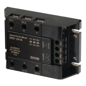 Solid state relay, 3-Phase(3-Pole), Input 24VAC, Load 48-480VAC, 15A, Zero Cross