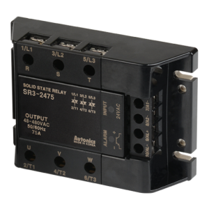 Solid state relay, 3-Phase(3-Pole), Input 24VAC, Load 48-480VAC, 75A, Zero Cross