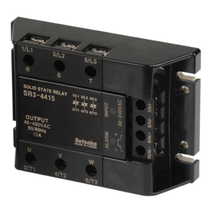 Solid state relay, 3-Phase(3-Pole), Input 90-240VAC, Load 48-480VAC, 15A, Zero Cross