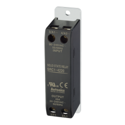 Solid state relay, Slim type, Single phase, Input 90-240VAC, Load 24-240VAC, 20A, Zero cross