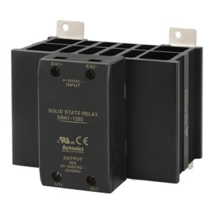 Solid state relay, Slim heatsink, Single phase, Input 4-30VDC, Load 24-240VAC, 60A, Zero cross (Old# SRH1-1260)