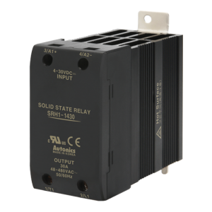 Solid state relay, Slim heatsink, Single phase, Input 4-30VDC, Load 48-480VAC, 30A, Zero cross (Old# SRH1-1430)