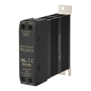 Solid state relay, Slim heatsink, Single phase, Input 90-240VAC, Load 24-240VAC, 10A, Zero cross (Old# SRH1-4210)