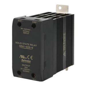 Solid state relay, Slim heatsink, Single phase, Input 90-240VAC, Load 24-240VAC, 30A, Zero cross (Old# SRH1-4230)