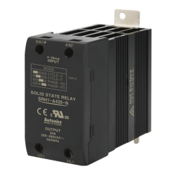 Solid state relay, Heatsink, Single phase, Input 4-20mA, Load 200-480VAC, 20A (Old# SRH1-A420)