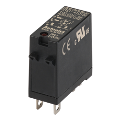 Solid state relay, Plug-in type, Single phase, Input 4-24VDC, Load 5-100VDC, 2A