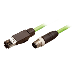 Ethernet cable for CDX, from branch connector, Robot cable, RJ45, 2m