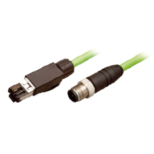 Ethernet cable for CDX, from branch connector, Robot cable, RJ45, 5m