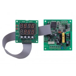 PID Control, Board Type, 4 Digit, 2 Display, Dual PID Control, 2 Alarm,  Relay Output, 100-240 VAC