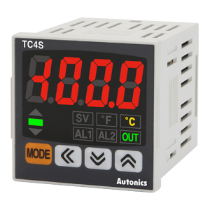 PID Temp Control, 1/16 DIN, Single display 4 Digit, Relay & SSR output, 2 alarm autput, 24 VAC/ 24-48 VDC